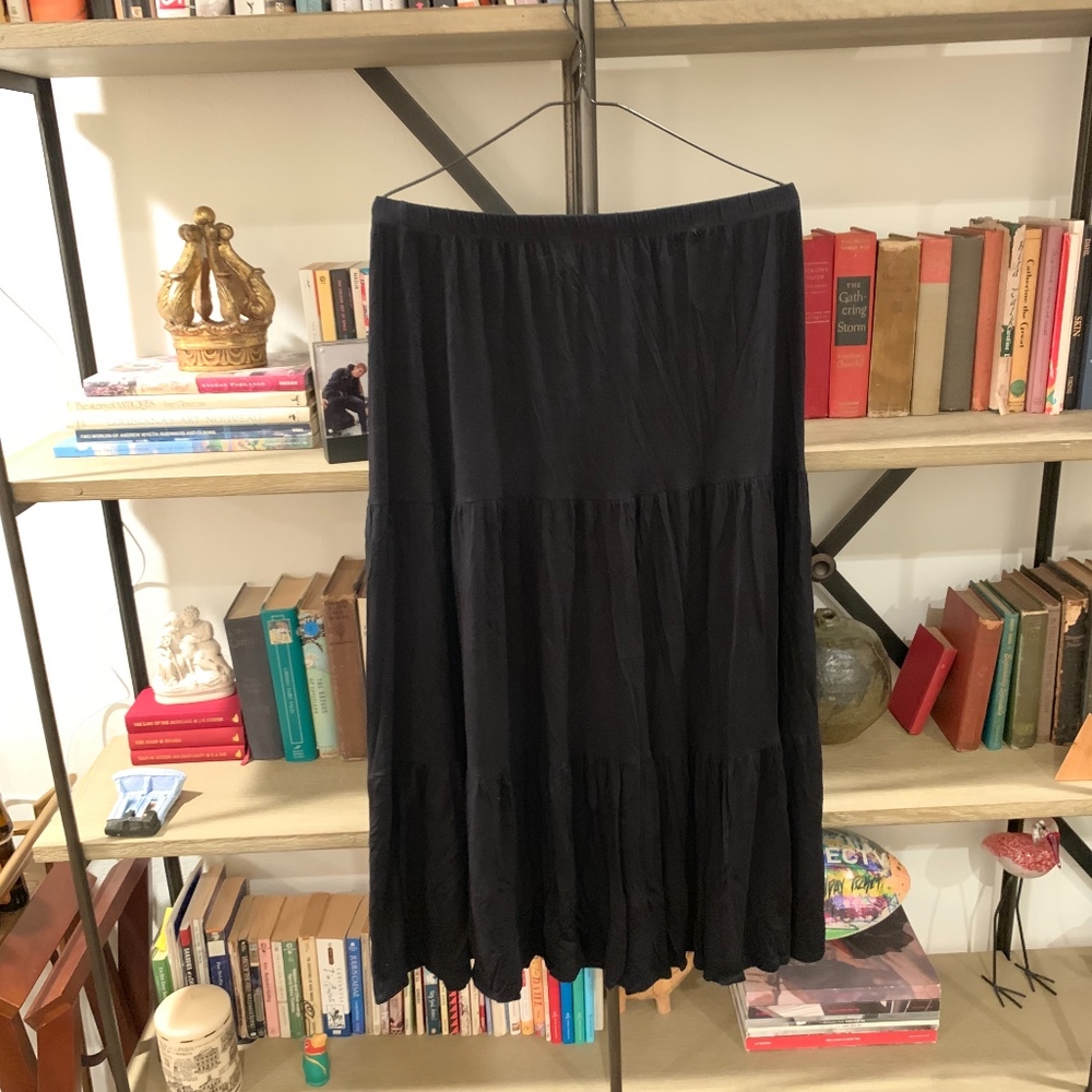 CHICO'S | Solid Black Jersey Knit | Elastic Waist